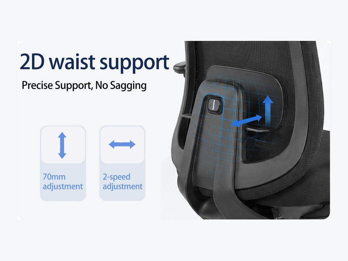 Adjust the lumbar support.