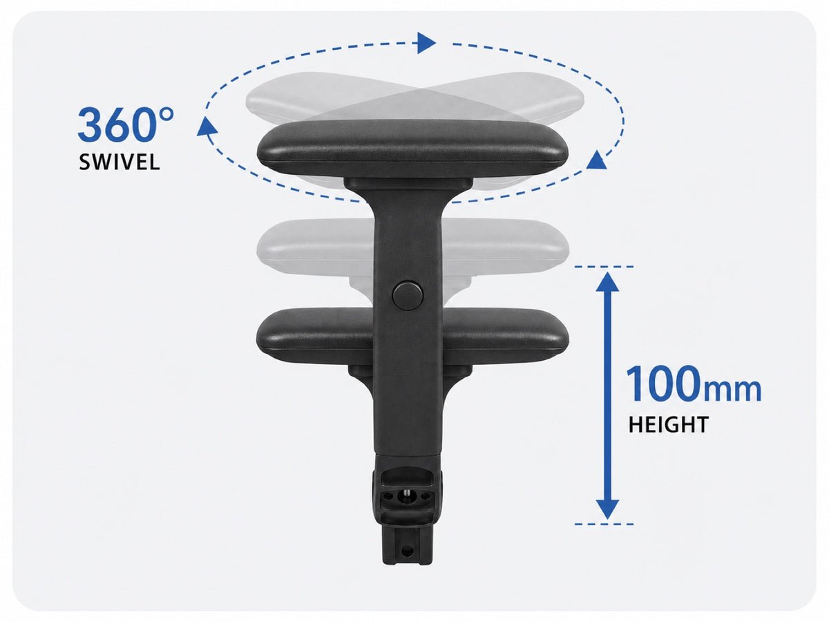 Set the armrests.