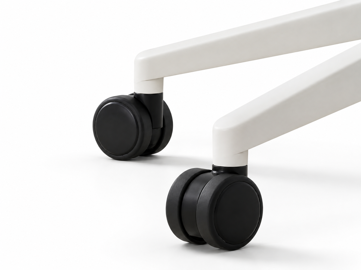 Built to roll.
Held in place.