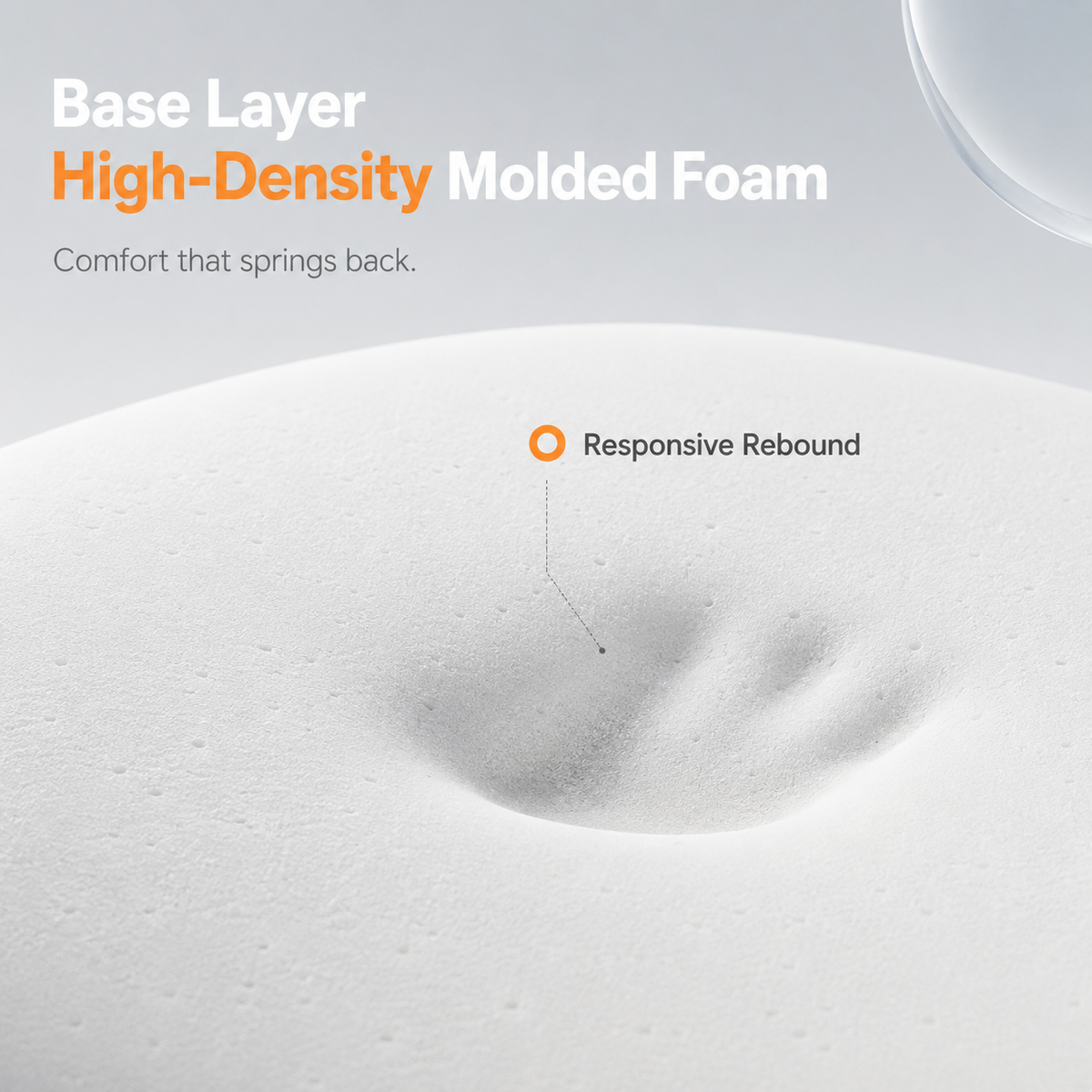 High-density molded foam