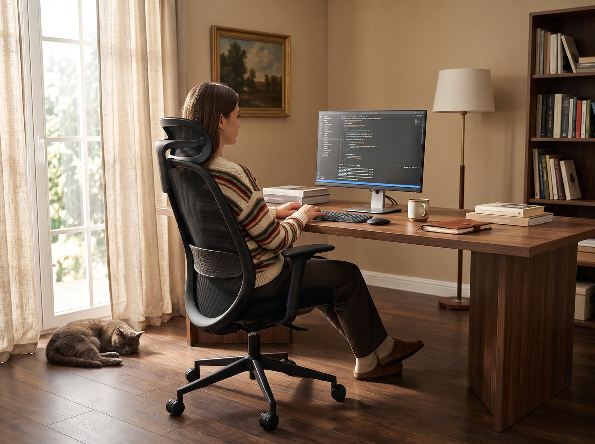 OTTUNI 097A ergonomic chair in a home office