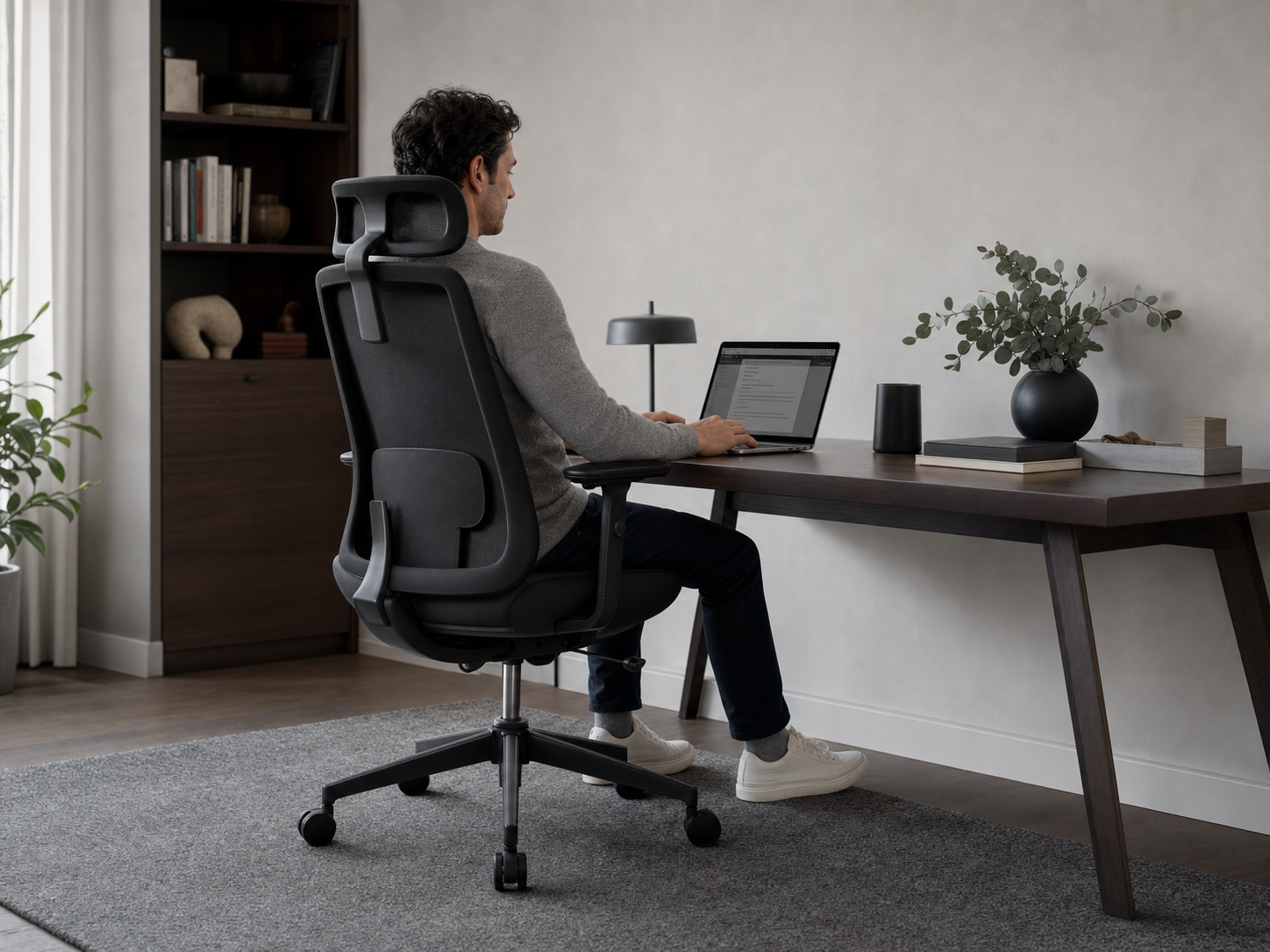 OTTUNI 097A ergonomic office chair at a home workspace